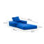 Fauteuil futon large de 35,4 po Elvin-1253330806
