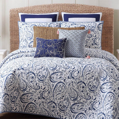Indienne Paisley Coastal Cotton Paisley Quilt