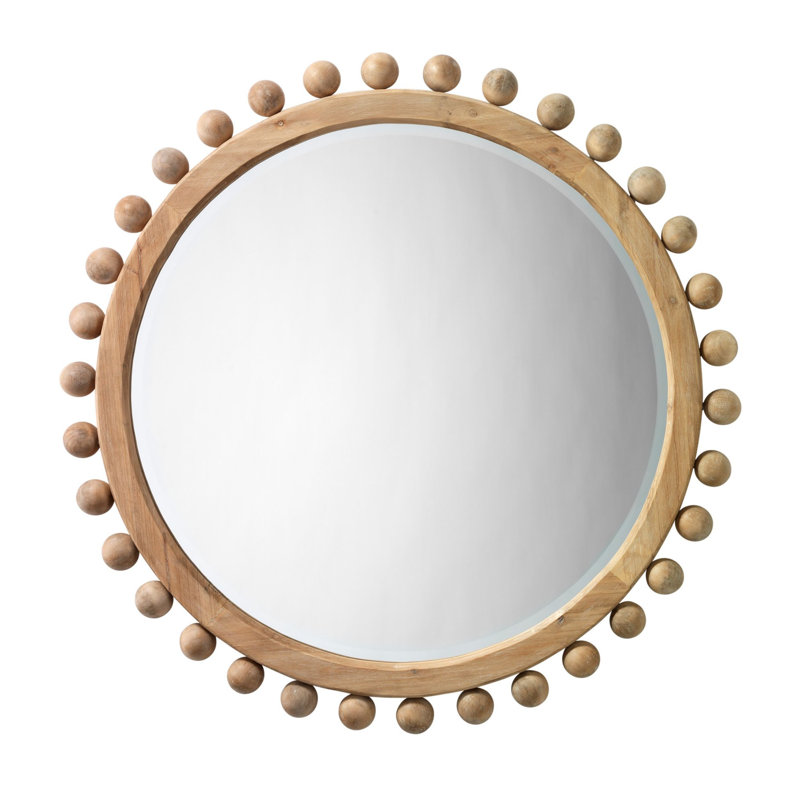 Miroir d'appoint mural Whitt Sunburst, Naturel