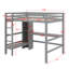 Lit mezzanine double avec tablettes multifonctionnelles et bureau-2053519121
