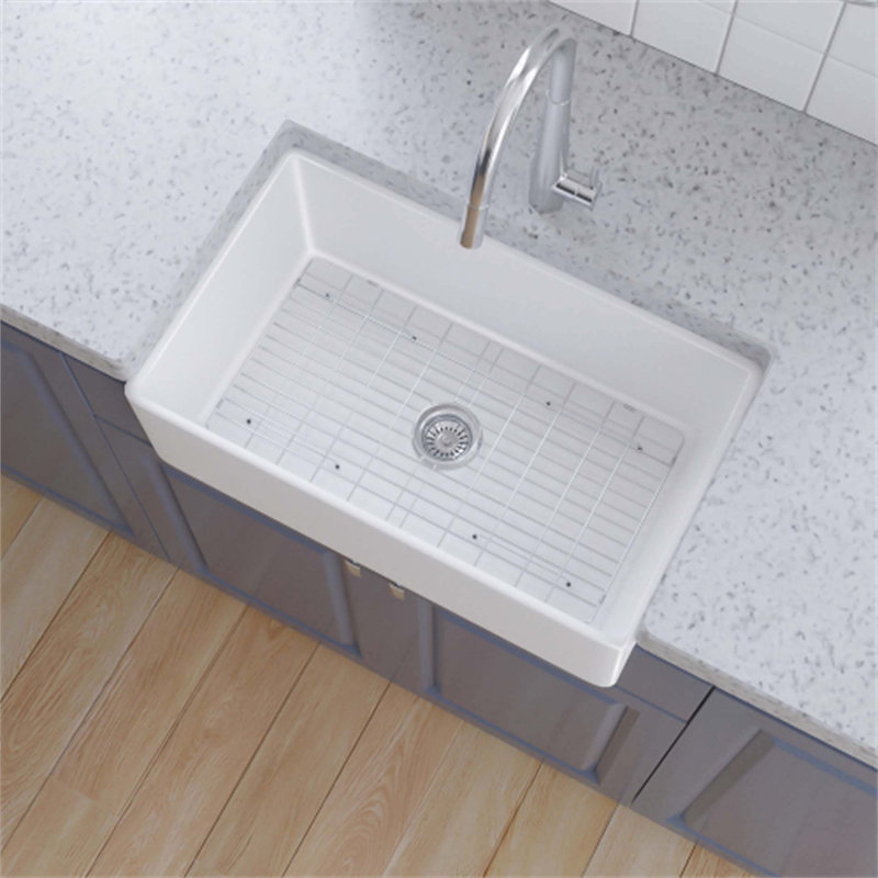 30'' L Undermount Single Bowl Ceramic Kitchen Sink
