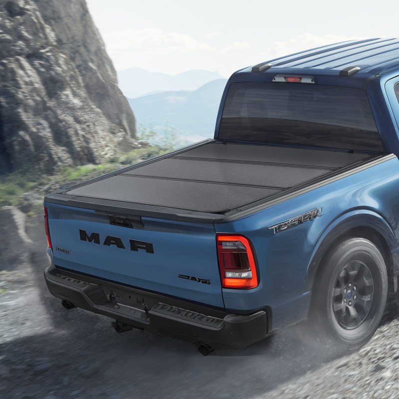Tri-Fold Truck Bed Tonneau Cover, Blue, 80" W x 67" L