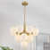 13 - Light Dimmable Modern Sputnik Atomic Tiered Cluster Globe Bubble Chandelier with Opal Glass Globe