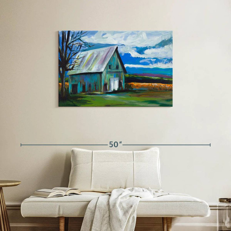 Lilie Old Barn, 24" H x 36" W