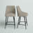 Rowlett Upholstered Counter Stool with Iron Frame