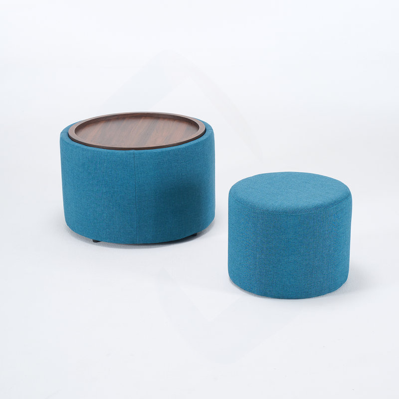 Repose-pieds gigognes avec rangement Ball & Cast, Bleu