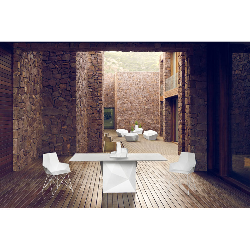 Faz Patio Dining Chair, White