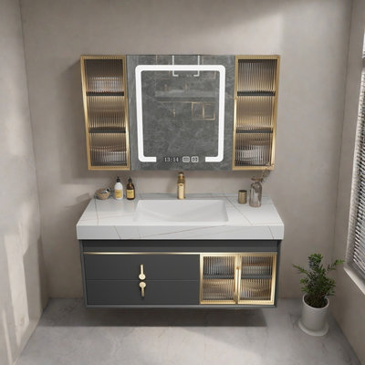 Modern simple light luxury bathroom cabinet