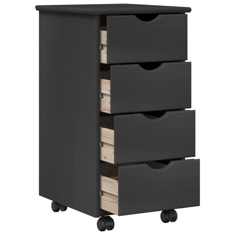 Solid Wood Writing Desk, Grey