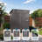 5X3 FT Metal Outdoor Storage Shed, Tool Shed With Pitched Roof And Lockable Door Compact Metal Tool Shed