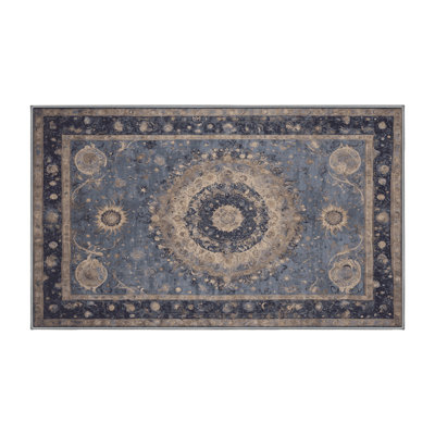Machine Washable Purple Area Rug