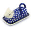 Eyed Peacock Stoneware Butter Dish