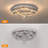 Jooyoung 8 - Light 19.68“ LED Flower Tiered Chandelier with Crystal Accent Variable Light-1308606646-1290923333-1290923332