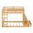 Bunk Bed Including APP-Controlled 7-Color LED Lights, USB Ports, Storage Shelves and 2 Drawers-1973853932