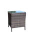 Table basse d'extérieur 1 table basse avec verre trempé transparent-802797811