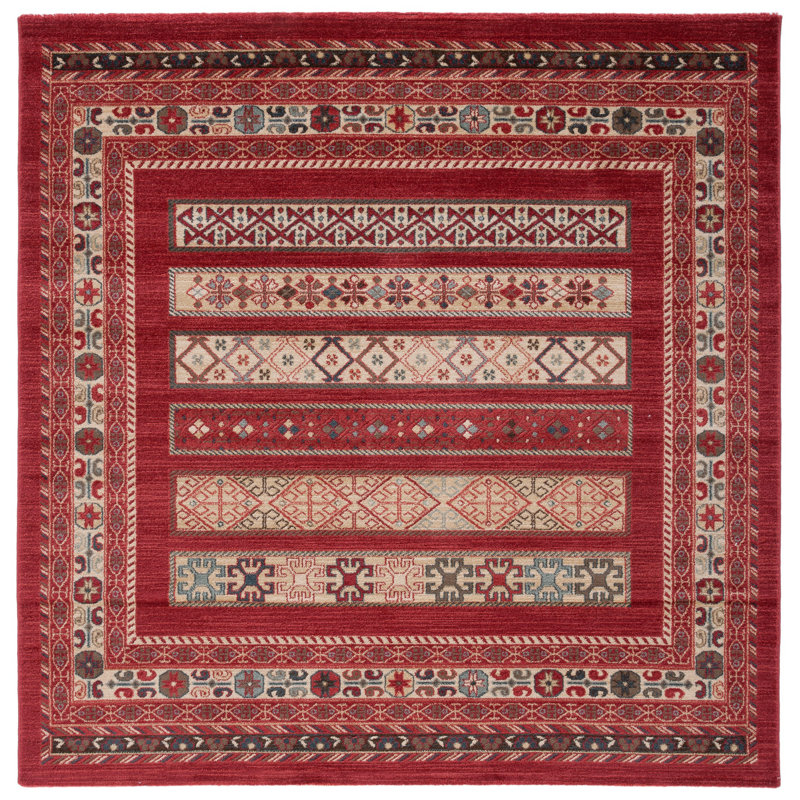 Pennypacker Performance Oriental Rug, Square 6'7"