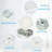 4"W Selectable Color Temperature Dimmable LED Canless Recessed Lighting Kit