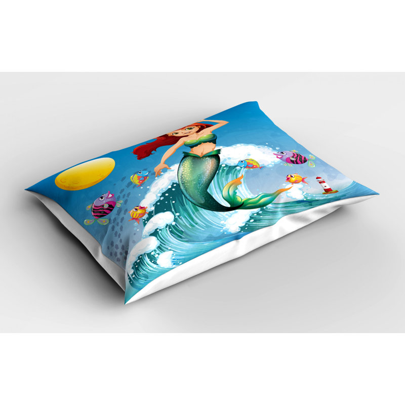 Fish Polyester Sham Set, Queen