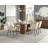 Ceramic Top & Walnut Finish Dining Table
