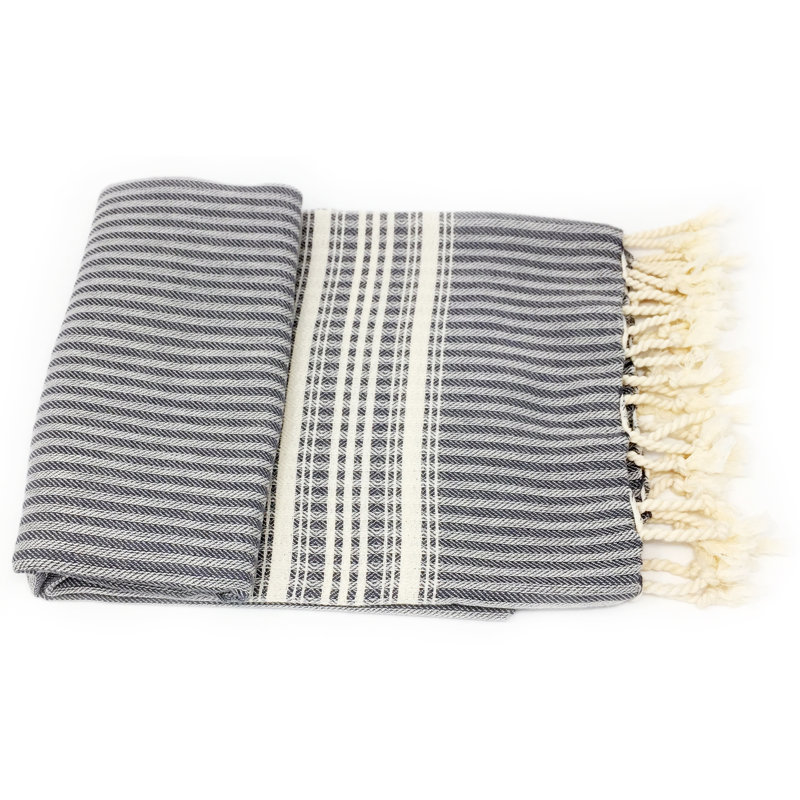 Cotton Ultra Light Beach Towel, Charcoal