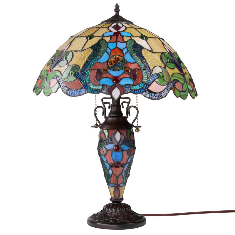 Lampe de table 24 po H Tiffany, Jaune