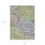 Tapis extérieur lavable abstrait 10 pi x 14 pi