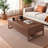 Retro solid wood design coffee table