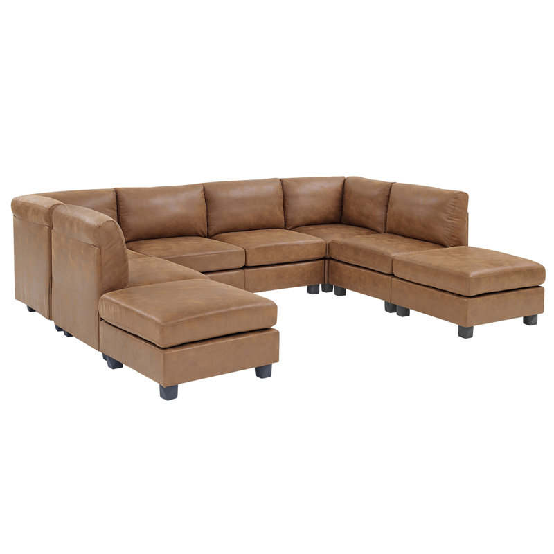 Canapé modulaire en similicuir