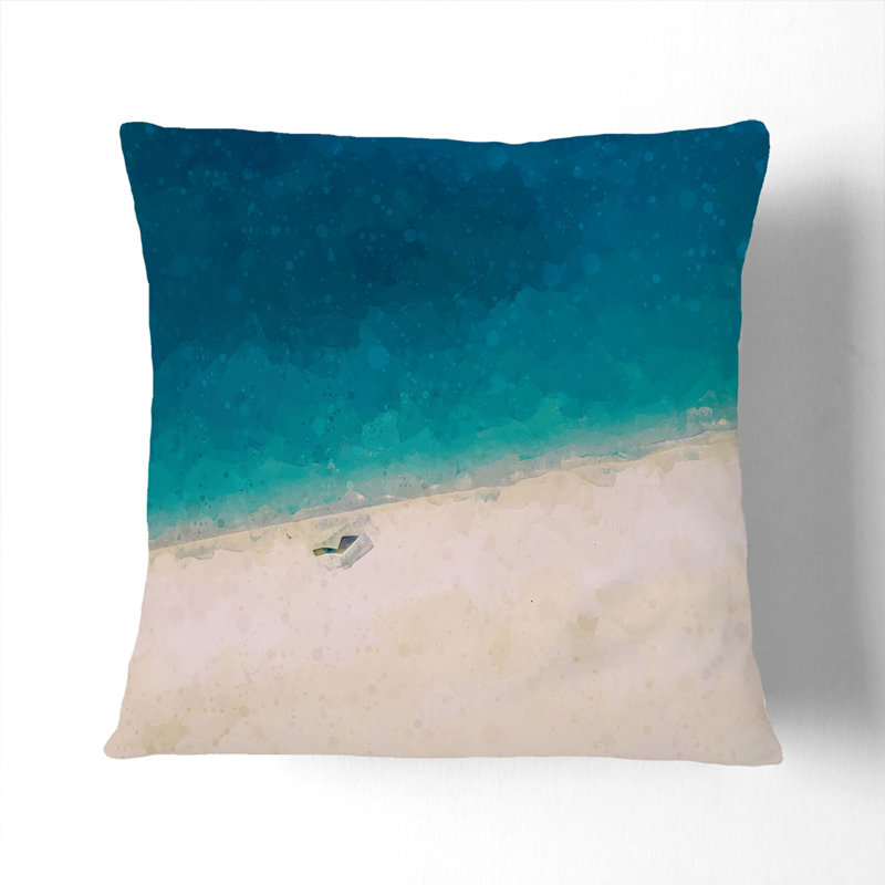 Square Throw Cushion, White, 55cm H x 55cm W x 20cm D