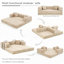 Canapé-lit modulaire en mousse Boneless
