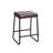 Ebern Designs Selma Bar Stools Set of 2, PU Leather, Iron Legs-1676733198-1697485667