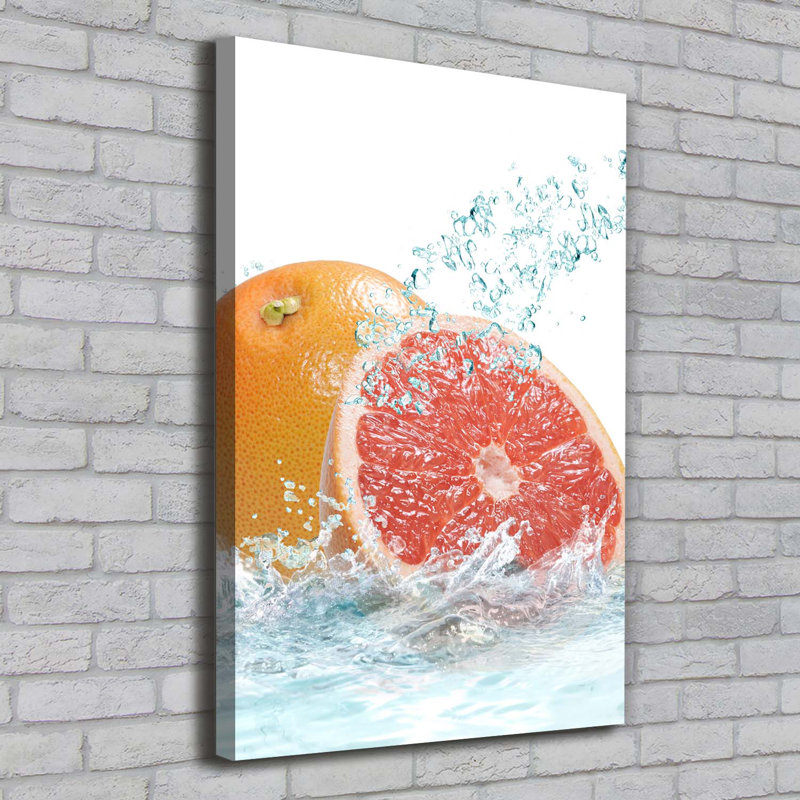 Grapefruit - Wrapped Canvas Print