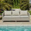 Mounah 7 Seater Rattan Garden Sofa Set with Cream Lean Over Parasol-423202732