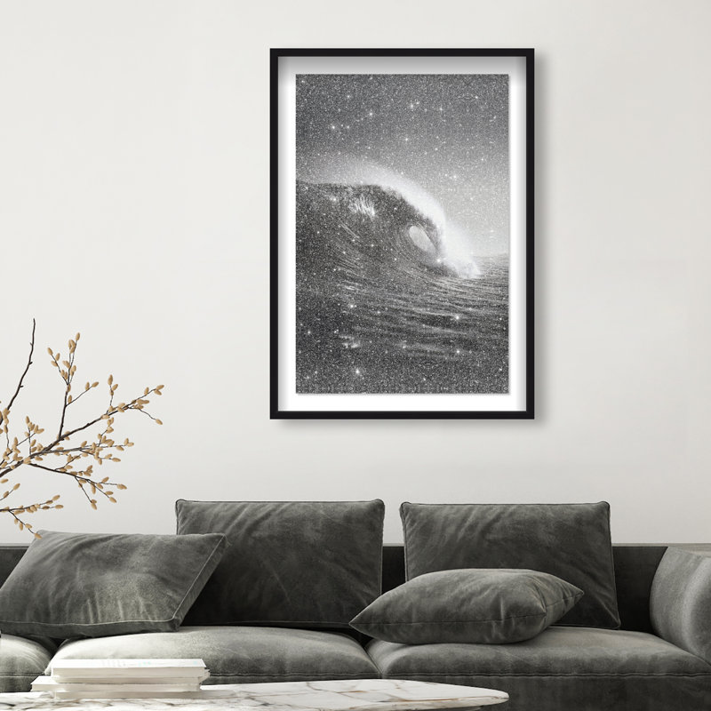 Tectonic Flow II Print by Oliver Gal, 16.5"H x 11.5"W, Black Shadowbox