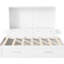 Lit blanc pour grand lit avec tiroir de rangement et tablette fonctionnelle, arrangement pratique