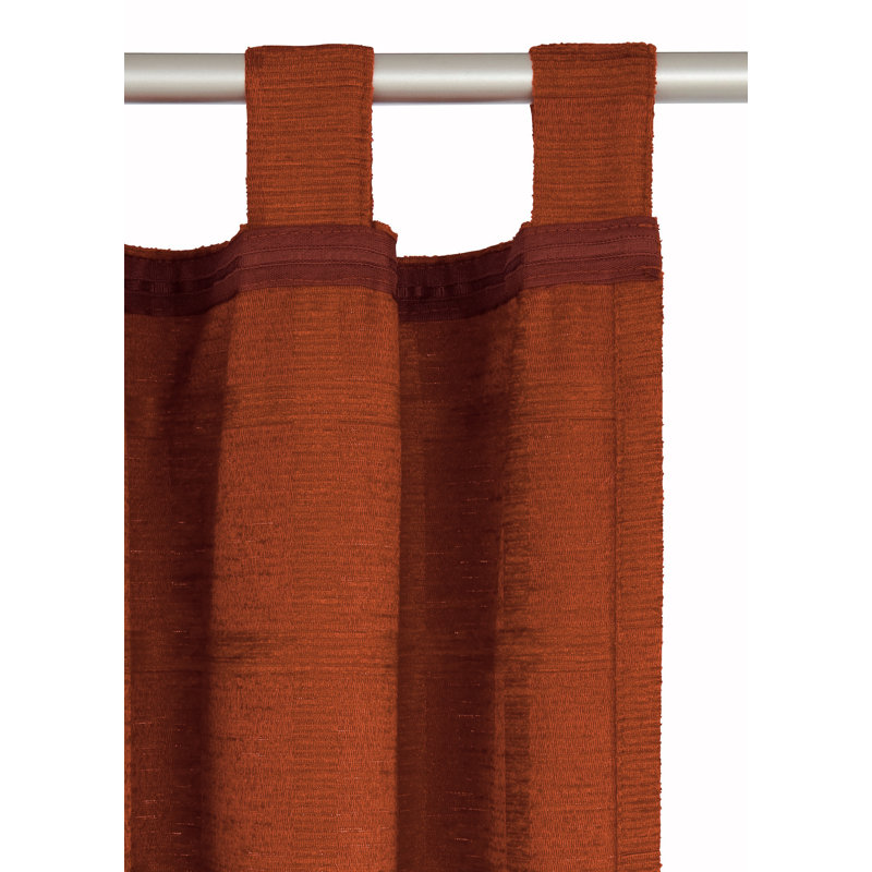 Shire Room Darkening Single Curtain Panel, 132 W x 245 D cm, Terra