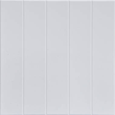 Bead Board 1.6 ft. x 1.6 ft. Polystyrene Glue-up Ceiling Tile (Set of 48) A La Maison Ceilings Color: Ultra Pure White