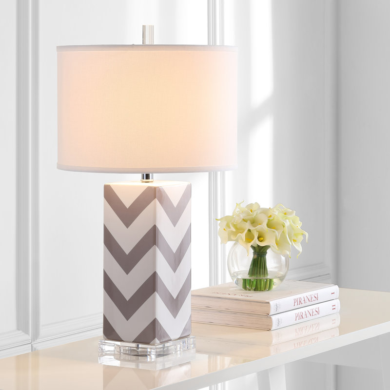 Ceramic Table Lamp, Grey
