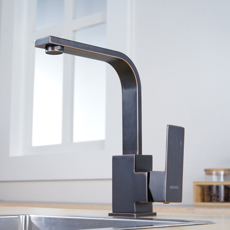 Robinet de bar monocommande à fixation sur le comptoir en acier inoxydable pour la préparation ou les petits éviers
