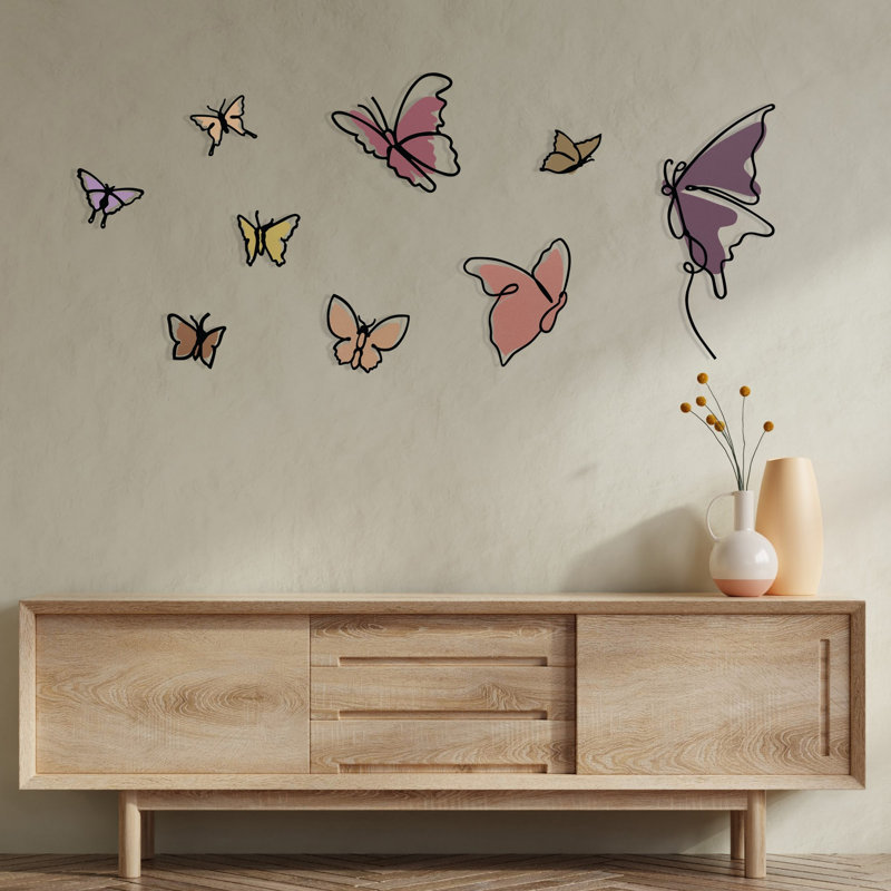 Elegant Decorative Metal Wall Accessory, 76.6 x 44.1 inches | Durable Metal (Thickness: 0.05 inches) & Wood (Thickness: 0.1 inches) | Perfect for Home Décor, Modern Aesthetic, and Stylish Interior Design