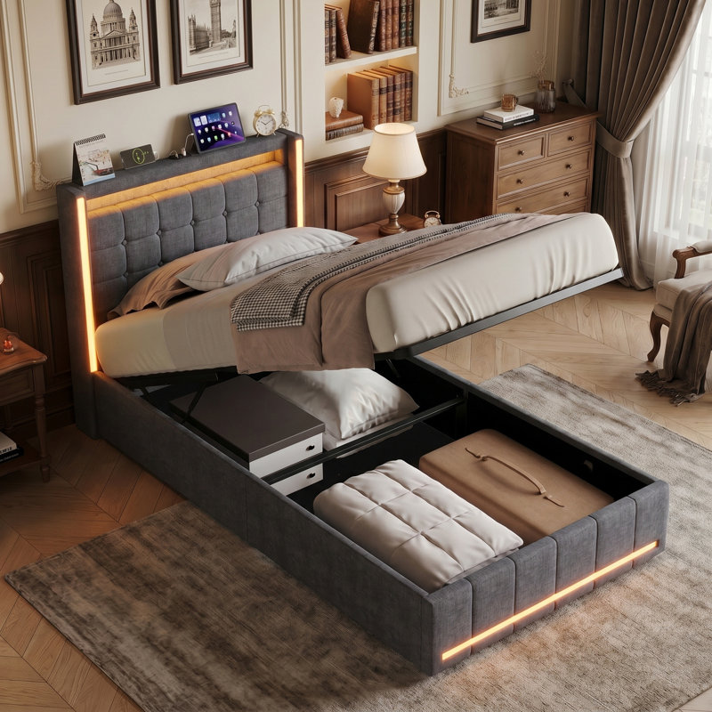 Bed, Grey