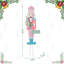 36"H Metal Christmas Pink Nutcracker Yard Stake(KD)