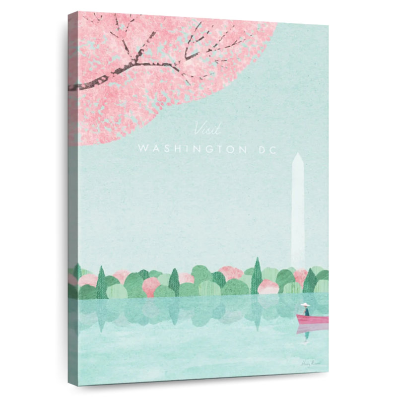 Affiche de voyage rétro Sirci Washington, H 36 po x l 24 po