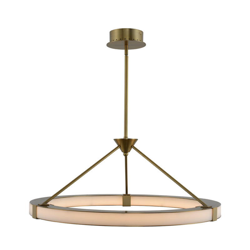 Lavo 1 LT Winter Brass Chandelier Kalco