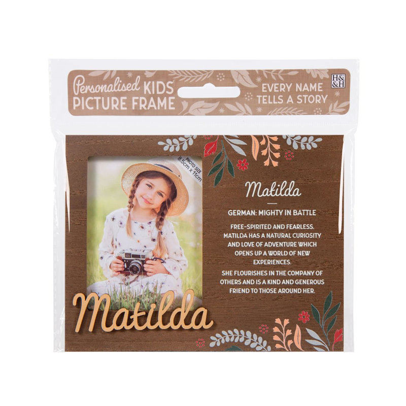 Hazella Tan Solid + Manufactured Wood Picture Frame