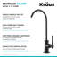 Système de filtration sous-évier à 2 étapes Kraus Purita avec distributeurs d'eau froide Allyn-93762440-49631388