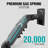 ELG F80N Full Motion Single Monitor Desk Mount Adjustable Swivel Stand for 17”-35” VESA Screens