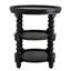Traditional Wood Coffee Table With Shelf - Black Head And Construction