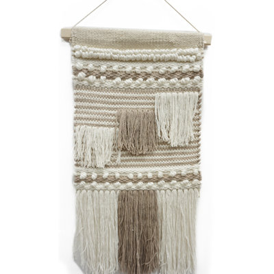 Suspension en laine avec accessoires de suspension et tringle inclus