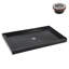 Base de douche en acrylique noir lustré avec drain central 60 po x 36 po Streamline NT-2244-60BL-CR, drain inclus